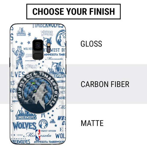 NBA Minnesota Timberwolves Historic Blast Galaxy S9 Skin